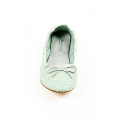 Green 36 EUR - 6 US Dragon Diffusion Womens Ballerina CAPRI MET NEPTUNE SILVER