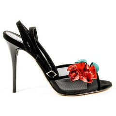 Black 37 EUR - 7 US Oscar de la Renta Womens Ankle Strap Sandal OLIVE S1604261 001