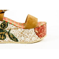 Multicolor 40 EUR - 10 US Lisa Corti Womens Ankle Strap Wedge Sandal W LISA SUEDE CUOIO