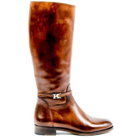 Brown 36 EUR - 6 US Kiton Womens High Boot D34801 4H5103 LUX CAFFE
