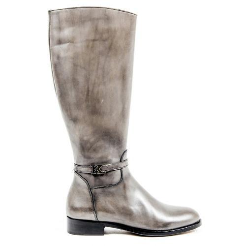 Grey 36 EUR - 6 US Kiton Womens High Boot D34801 4H5106 LUX GRIGIO