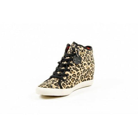 Leopardato 38 EUR - 8 US Olo Womens High Sneaker 28C12 28 ADRIANA CANVAS GOLD PRINTING STUDS