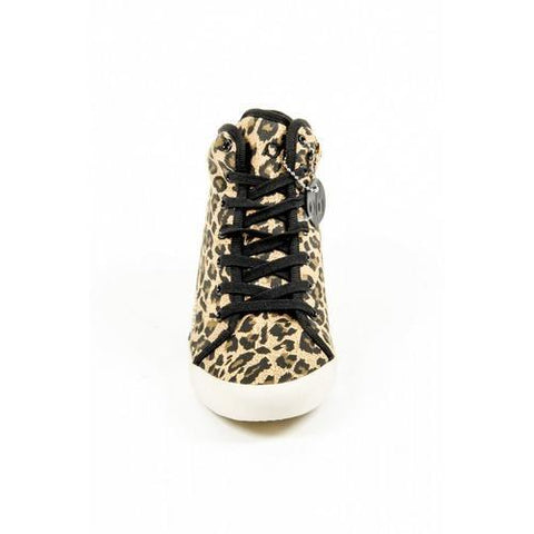 Leopardato 40 EUR - 10 US Olo Womens High Sneaker 28C12 28 ADRIANA CANVAS GOLD PRINTING STUDS