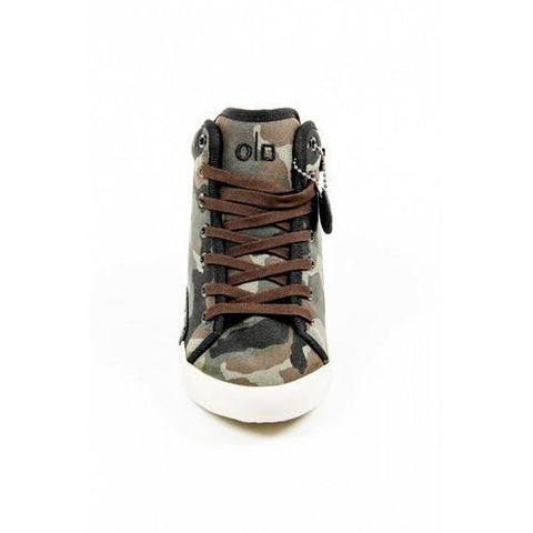 Multicolor 37 EUR - 7 US Olo Womens High Sneaker 71N10 71 GRETA CANVAS PATCH ROCK