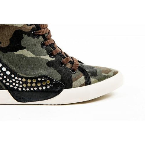 Multicolor 41 EUR - 11 US Olo Womens High Sneaker 71N10 71 GRETA CANVAS PATCH ROCK