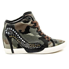 Multicolor 41 EUR - 11 US Olo Womens High Sneaker 71N10 71 GRETA CANVAS PATCH ROCK