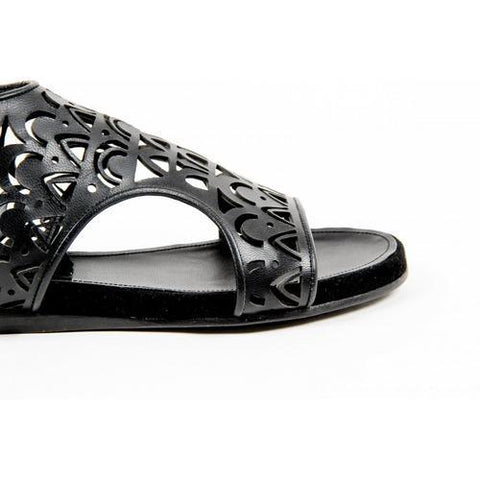 Black 36 EUR - 6 US Parrice Womens Sandal PS15S1 BLACK