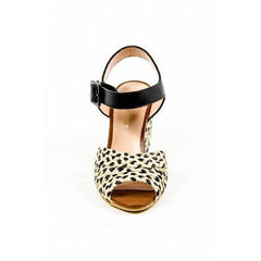 Multicolor 40.5 EUR - 10.5 US Robert Clergerie Paris Womens Ankle Strap Wedge Sandal DIZON PAILLE NAT VEG NOIR DBL PDR BC