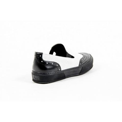Multicolor 36.5 EUR - 6.5 US Robert Clergerie Paris Womens Slip On Sneaker TILO02 V LISSE NOIR V L PERFO BLANCO