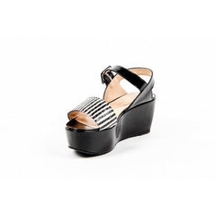Multicolor 40 EUR - 10 US Robert Clergerie Paris Womens Flatform Sandal FRAKS RAY JAZZ NOIR DBL PDR