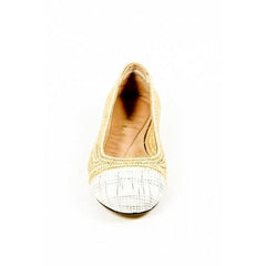 Multicolor 41.5 EUR - 11.5 US Robert Clergerie Paris Womens Ballerina GINO TRAME BLANC PAILLE NATURELLE D