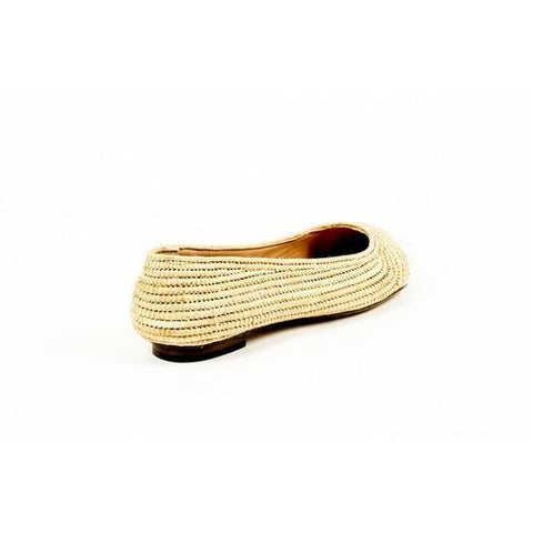 Multicolor 41.5 EUR - 11.5 US Robert Clergerie Paris Womens Ballerina GINO TRAME BLANC PAILLE NATURELLE D