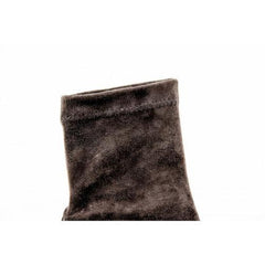 Taupe 37 EUR - 7 US Robert Clergerie Paris Womens Short Boot NERDALJ VELOURS STRETCH ANTHRACITE DBL