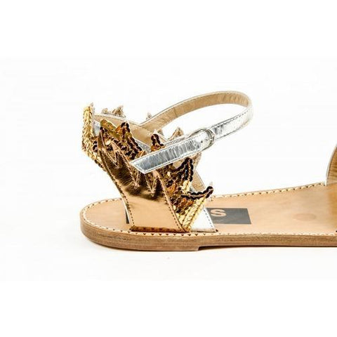 Multicolor 40 EUR - 10 US Golden Goose Womens Ankle Strap Flat Sandal G24D297 A1