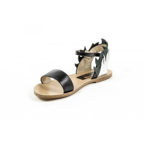 Multicolor 38 EUR - 8 US Golden Goose Womens Ankle Strap Flat Sandal G24D297 A3