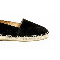 Black 45 EUR - 12 US Sun Z Mens Espadrille PAULO SUEDE BLACK