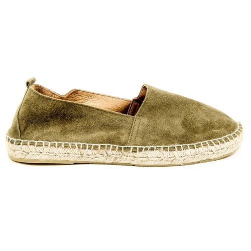 Green 42 EUR - 9 US Sun Z Mens Espadrille PAULO SUEDE OLIVE