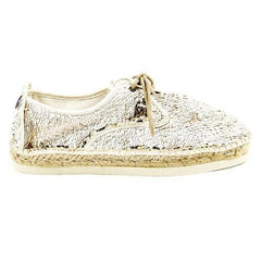 Silver 39 EUR - 9 US Sun Z Womens Espadrille CARMEV GOLD PAILE