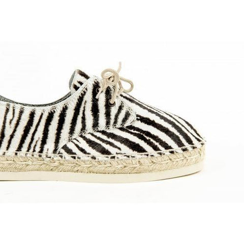 Multicolor 37 EUR - 7 US Sun Z Womens Espadrille CARMEV PONY ZEBRA