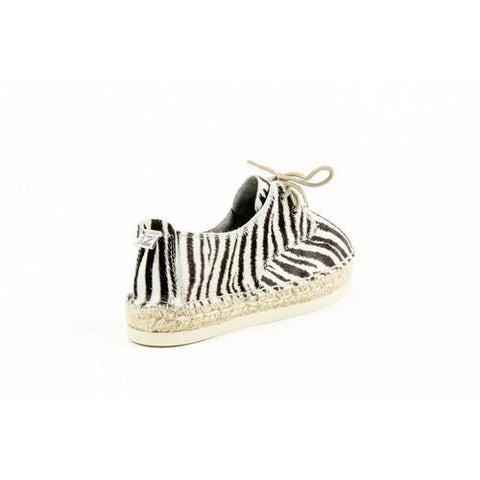 Multicolor 38 EUR - 8 US Sun Z Womens Espadrille CARMEV PONY ZEBRA