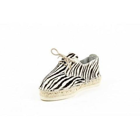 Multicolor 38 EUR - 8 US Sun Z Womens Espadrille CARMEV PONY ZEBRA