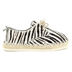Multicolor 38 EUR - 8 US Sun Z Womens Espadrille CARMEV PONY ZEBRA