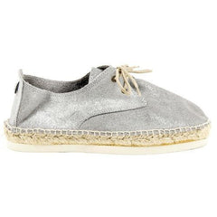 Silver 38 EUR - 8 US Sun Z Womens Espadrille CARMEV NOTU METAL