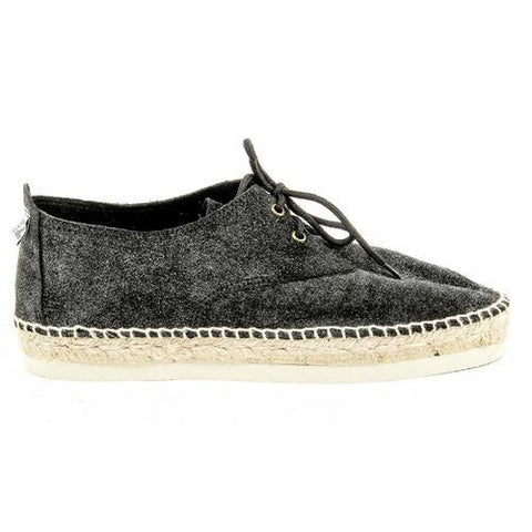 Black 40 EUR - 10 US Sun Z Womens Espadrille CARMEV BLACK METAL