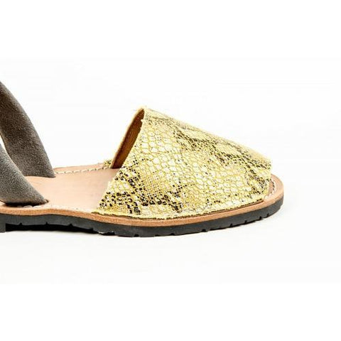 Multicolor 37 EUR - 7 US Del Rio London Womens Flat Sandal SNAKE EFFECT COTTON 14SS10902