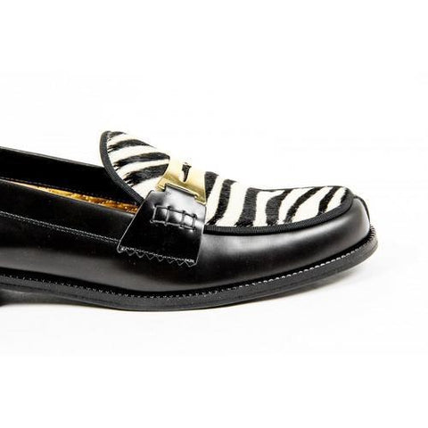 Multicolor 41 EUR - 11 US Avec Modration Womens Loafer FRIDA ANTHRACITE ZEBRA