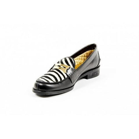 Multicolor 41 EUR - 11 US Avec Modration Womens Loafer FRIDA ANTHRACITE ZEBRA
