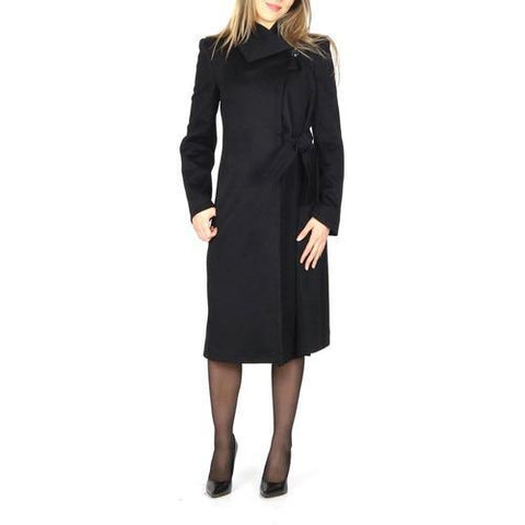Black 36 IT - 0 US Armani Collezioni Womens Coat SML03T SM600 999