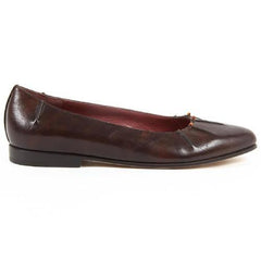 Dark Brown 36 EUR - 6 US Henry Cuir Womens Ballerina 1715A CRETA 809 MORO