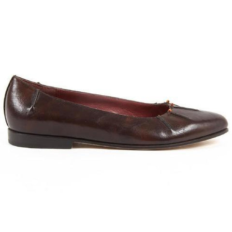 Dark Brown 36.5 EUR - 6.5 US Henry Cuir Womens Ballerina 1715A CRETA 809 MORO