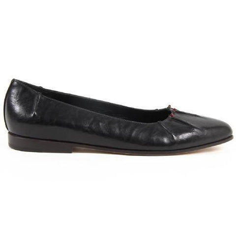 Black 36.5 EUR - 6.5 US Henry Cuir Womens Ballerina 1715A CRETA NERO