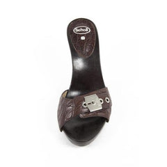 Dark Brown 36 EUR - 6 US Scholl Womens Sandal TOEBAR 7 COCCO