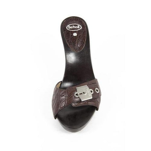 Dark Brown 37 EUR - 7 US Scholl Womens Sandal TOEBAR 7 COCCO