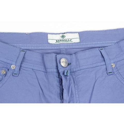 Blue 36 EUR - INT. XL Luigi Borrelli Mens Trousers 340 PP 52
