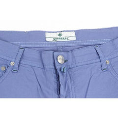 Blue 36 EUR - INT. XL Luigi Borrelli Mens Trousers 340 PP 52