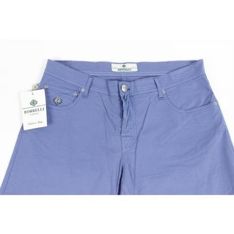Blue 36 EUR - INT. XL Luigi Borrelli Mens Trousers 340 PP 52
