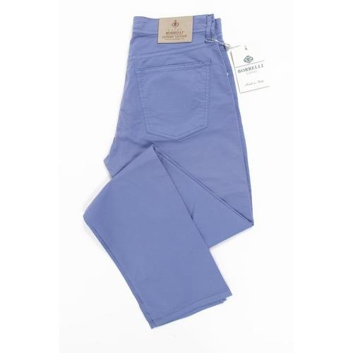 Blue 36 EUR - INT. XL Luigi Borrelli Mens Trousers 340 PP 52