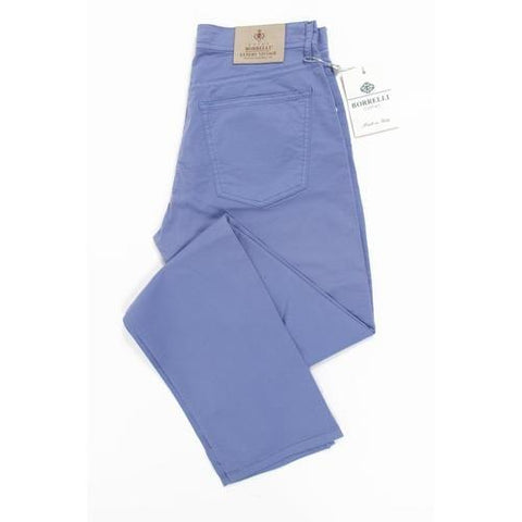Blue 36 EUR - INT. XL Luigi Borrelli Mens Trousers 340 PP 52