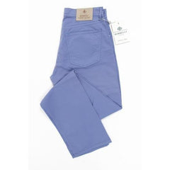 Blue 36 EUR - INT. XL Luigi Borrelli Mens Trousers 340 PP 52