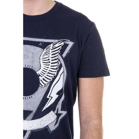 Dark Blue XS Diesel Mens T-Shirt T-CLAR 00SJUN 0091B 81E