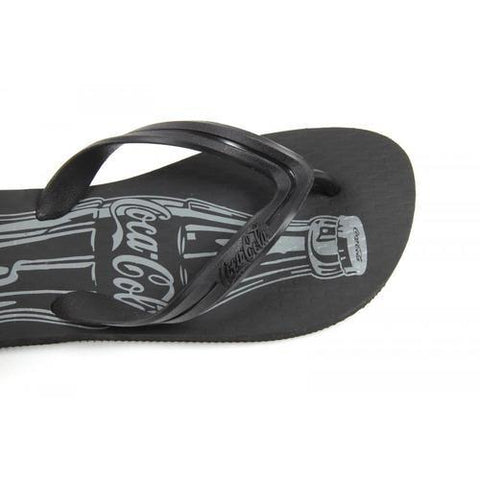 Black 41/42 EUR Coca Cola mens flip flop CCA0588 SANDALIA BASIC MASCULINA BLACK
