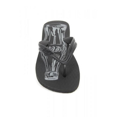 Black 45/46 EUR Coca Cola mens flip flop CCA0588 SANDALIA BASIC MASCULINA BLACK