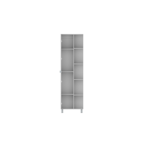 RTA Design Uran Collection - 5 Side Shelves - 1 Door -  High Bathroom Corner Cabinet