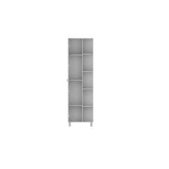 RTA Design Uran Collection - 5 Side Shelves - 1 Door -  High Bathroom Corner Cabinet