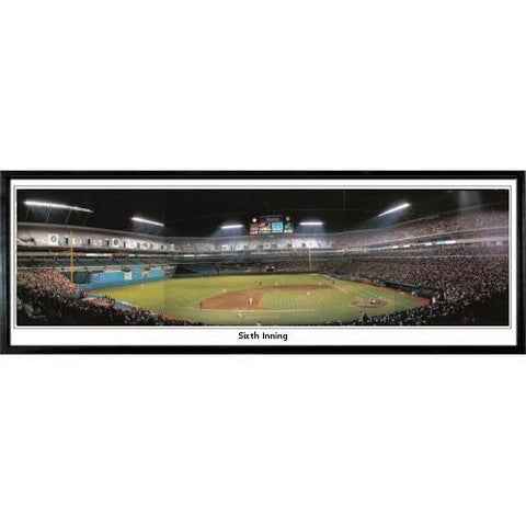 Florida Marlins Sixth Inning" - 13.5"x39" Standard Black Frame"