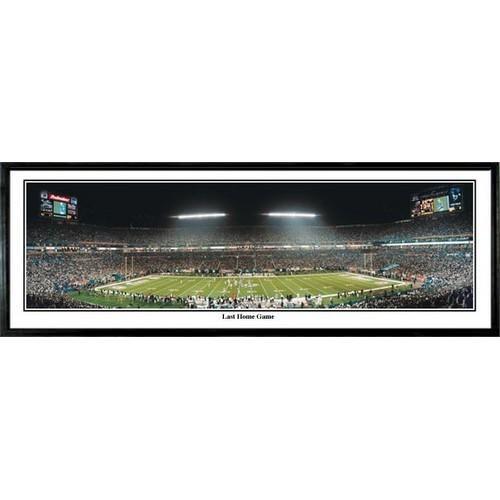 Miami Dolphins Last Home Game" - 13.5"x39" Standard Black Frame"
